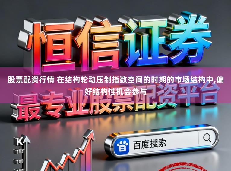 股票配资行情 在结构轮动压制指数空间的时期的市场结构中,偏好结构性机会参与